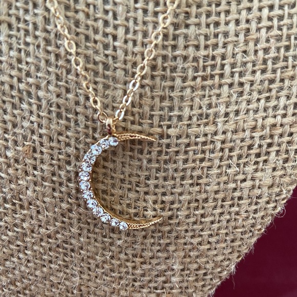 Crescent Moon Pendant Necklace - Picture 5 of 8